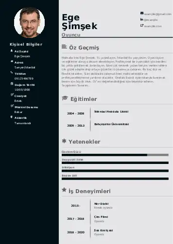 örnek cv indir